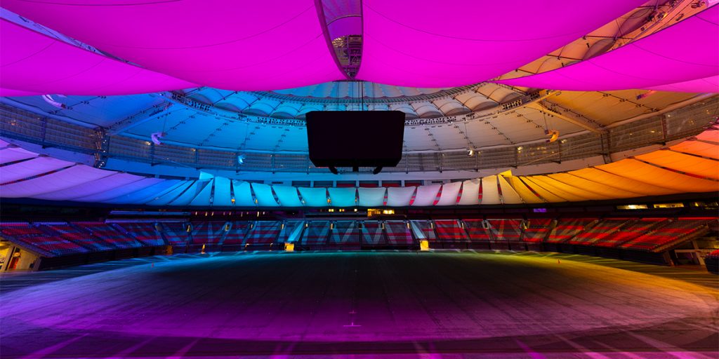 BC Place Stadium Showlights