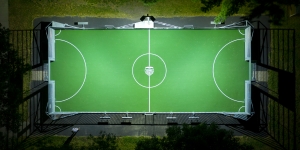 Mini-Pitch System™ Modular Sports Solution located at Sunrise Park in Pleasant Hill, IA