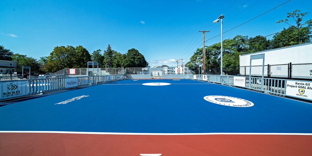 Project GOAL Mini-Pitch System™ as viewed from the goalline
