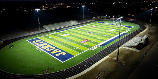 Preview image of Wynne High School football stadium for project showcase article.