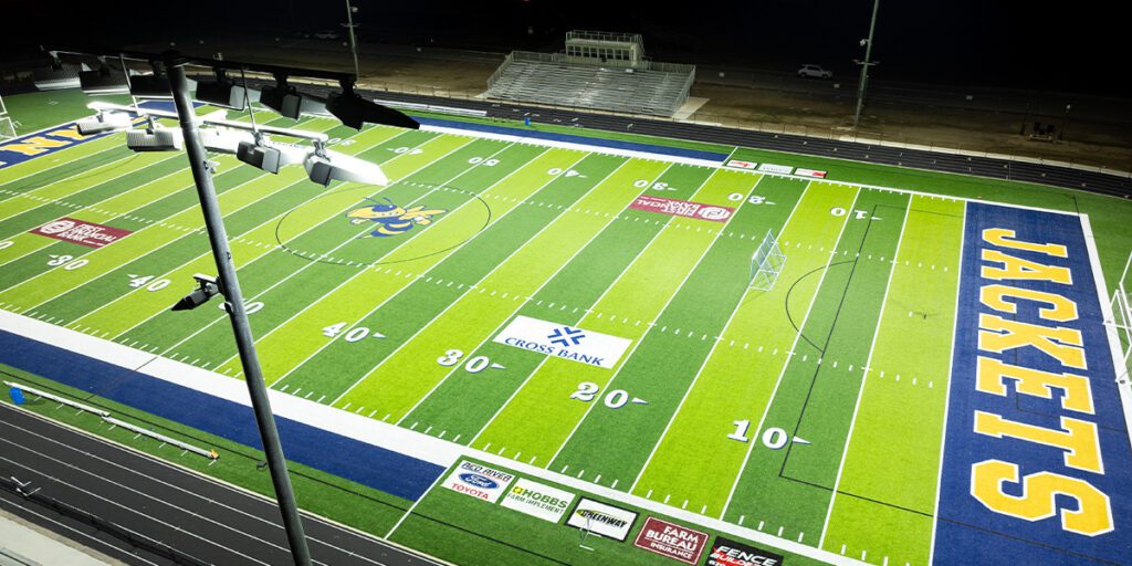 New LED system lights Wynne Football stadium.