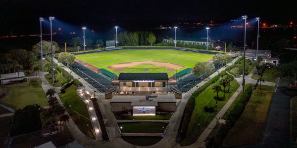 MLB and Jackie Robinson Training Complex modernizes its stadium experience with a state-of-the-art lighting system and special effects technology custom-designed and built by Musco